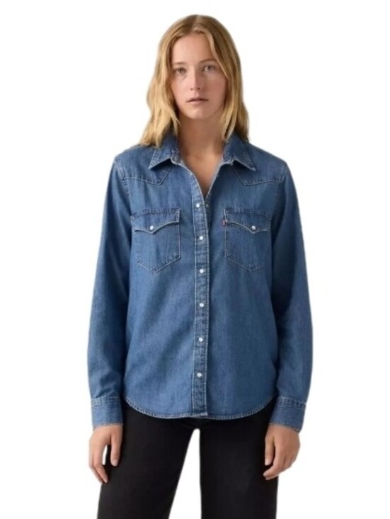 Levi's Tops - Levi's Shirt Ultimate Denim Button Up Longsleeve 100% Cotton Blue Plus Size 2X